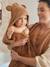 Badcape ouder/baby cappuccino+grijsblauw+karamel+okergeel+terracotta - vertbaudet enfant 