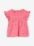 T-shirt manches volantées bébé bleu ciel+fuchsia - vertbaudet enfant 