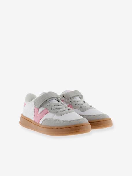 Kindersneakers OSLO EFECTO VICTORIA® blauw+rozen - vertbaudet enfant 