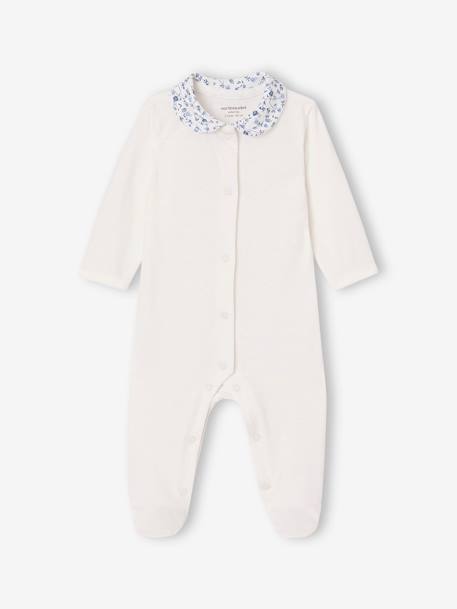 Set van 2 gebloemde slaappakjes blauw - vertbaudet enfant 