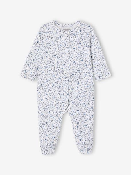 Set van 2 gebloemde slaappakjes blauw - vertbaudet enfant 