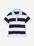 Gestreepte polo met dubbele kraag blauw, gestreept - vertbaudet enfant 