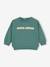 Gepersonaliseerd baby-sweatshirt met druk op de rug smaragdgroen - vertbaudet enfant 