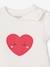 Lot de 3 t-shirts bébé fille manches longues écru+rayé rouge - vertbaudet enfant 