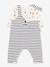 Salopette- en bodyset voor baby PETIT BATEAU marineblauw - vertbaudet enfant 