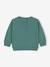 Gepersonaliseerd baby-sweatshirt met druk op de rug smaragdgroen - vertbaudet enfant 