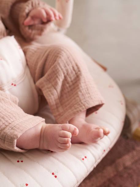 Transat avec arche Babydream beige imprimé+curry+gris/blanc+multicolore+tilleul - vertbaudet enfant 