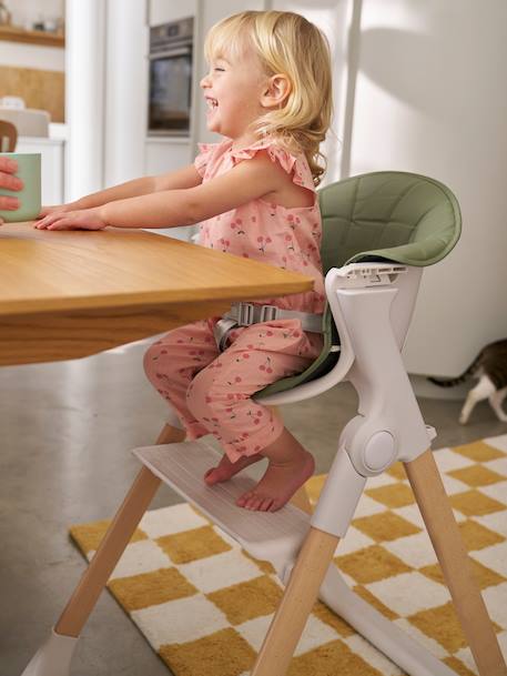 Chaise haute évolutive pliable CHILLSEAT vert sauge - vertbaudet enfant 