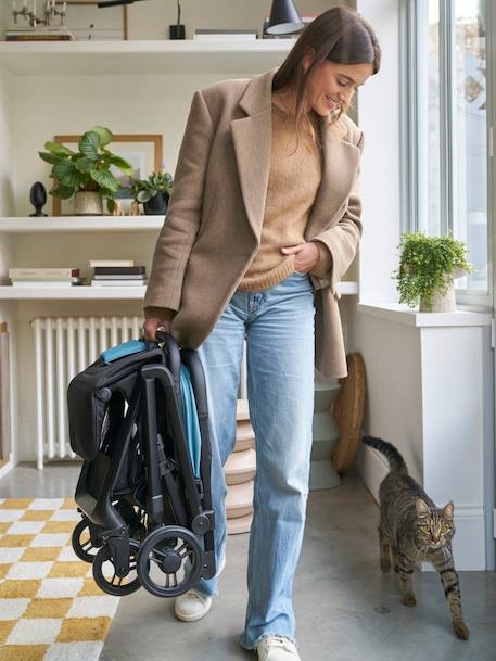 Poussette compacte Ikaria bleu canard+gris chiné - vertbaudet enfant 