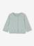 3-delig set jurk +vestje + haarband grijsblauw+groen+oudroze - vertbaudet enfant 