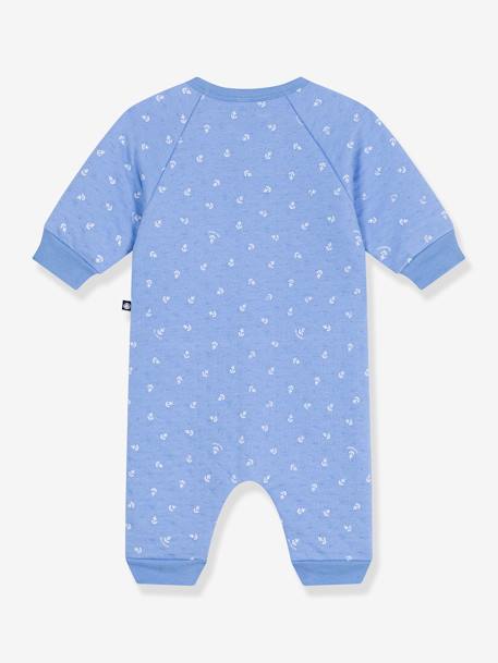 Lange baby-overall met kleine ankers print van PETIT BATEAU blauw - vertbaudet enfant 