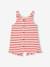 Combishort bébé fille jersey effet tricot rayé rouge - vertbaudet enfant 