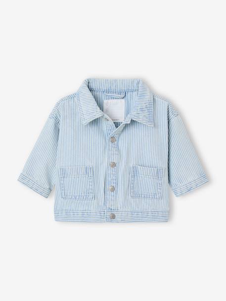 Gestreept babyvestje blauw, gestreept - vertbaudet enfant 
