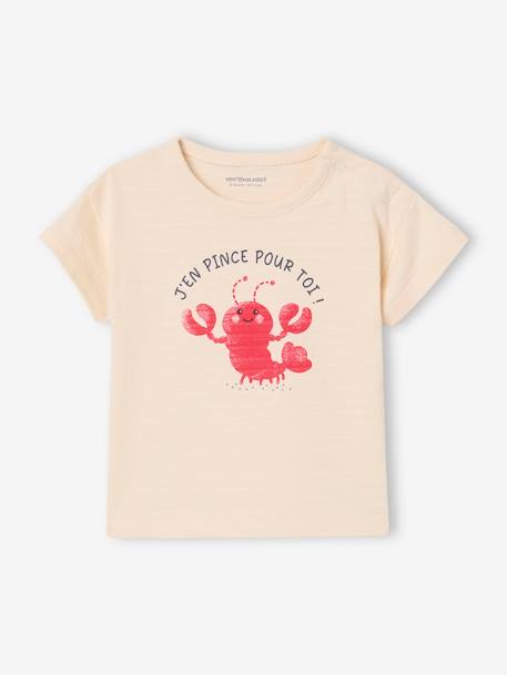 T-shirt bébé garçon motif animalier vanille - vertbaudet enfant 