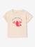 T-shirt met kreeftmotief voor babyjongen met drukknoopjes op de schouder vanille - vertbaudet enfant 
