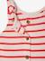 Combishort bébé fille jersey effet tricot rayé rouge - vertbaudet enfant 