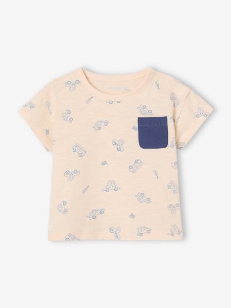 T-shirt en broek set van fleece voor baby indigoblauw - vertbaudet enfant 