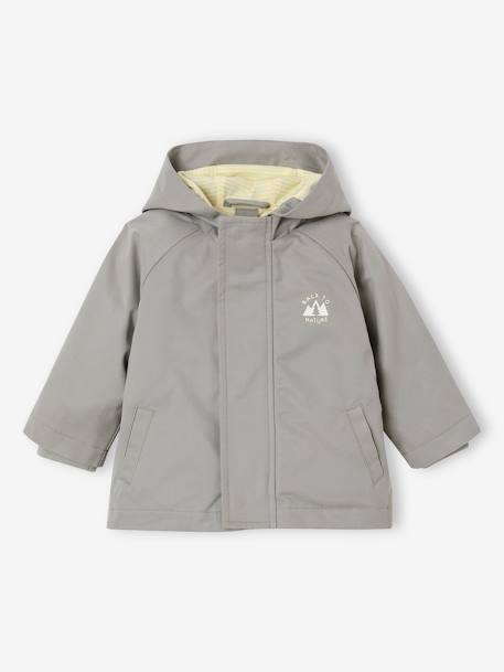 Parka 3 en 1 mi-saison bébé avec gilet sans manches en sherpa amovible vert sauge - vertbaudet enfant 