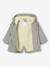 3-in-1 babyparka voor in het tussenseizoen met uitneembaar sherpa mouwloos vest saliegroen - vertbaudet enfant 