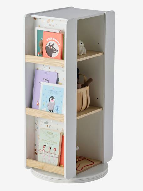 Draaiende opbergmeubilair boekenkast LIGNE TERRAZZO beige - vertbaudet enfant 
