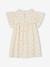 Robe fille en gaze de coton imprimée beige+beige imprimé+rose pâle+vanille - vertbaudet enfant 