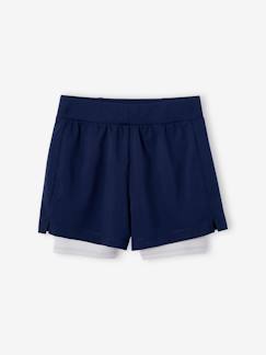 -Short fille sport 2 en 1 matière technique