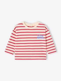 -T-shirt bébé rayé pressionné dos 