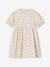 Robe fille manches ballon denim brut+rose+stone+vanille - vertbaudet enfant 