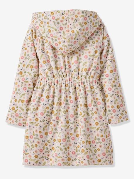 Peignoir de bain enfant personnalisable, avec coton recyclé blanc imprimé - vertbaudet enfant 