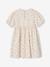 Robe fille manches ballon denim brut+rose+stone+vanille - vertbaudet enfant 