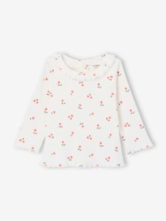 Bébé-T-shirt, sous-pull-T-shirt-T-shirt bébé en maille côtelée manches longues