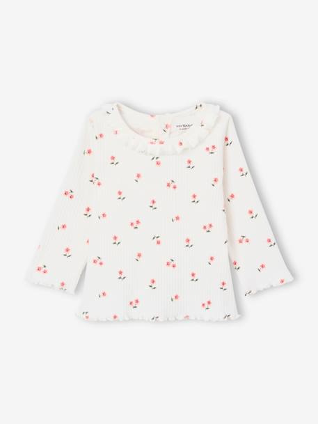 Bébé-T-shirt bébé en maille côtelée manches longues
