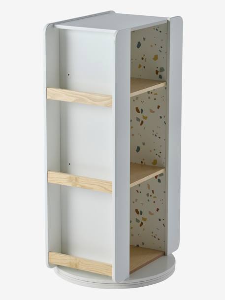 Draaiende opbergmeubilair boekenkast LIGNE TERRAZZO beige - vertbaudet enfant 