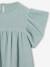 Robe fille en gaze de coton imprimée vert sauge - vertbaudet enfant 