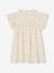 Robe fille en gaze de coton imprimée beige+beige imprimé+rose pâle+vanille - vertbaudet enfant 