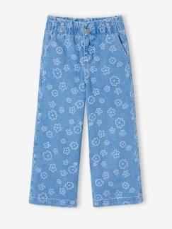 Pantalon fille large motifs fantaisie   - vertbaudet enfant