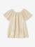 Blouse cérémonie en lamé effet plissé fille manches papillon or - vertbaudet enfant 