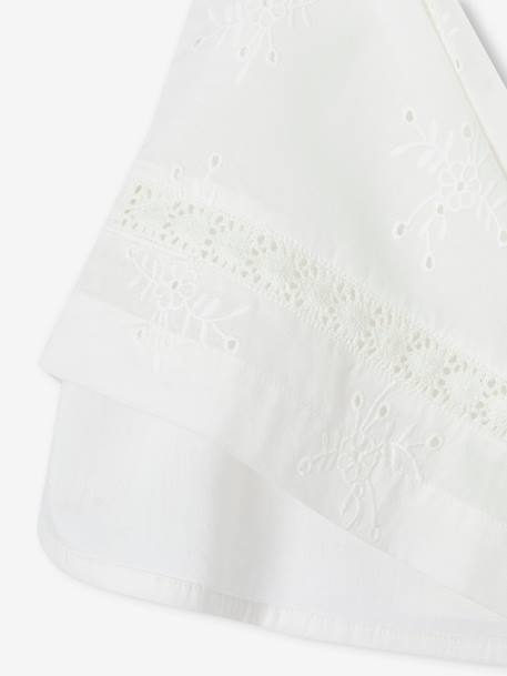 Robe de cérémonie en broderie anglaise fille blanc - vertbaudet enfant 