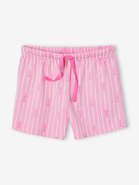 Pyjashort Barbie motif foil brillant rose bonbon - vertbaudet enfant 