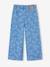 Pantalon fille large motifs fantaisie bleu foncé+bleu moyen+denim gris - vertbaudet enfant 