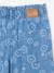Pantalon fille large motifs fantaisie bleu foncé+bleu moyen+denim gris - vertbaudet enfant 