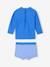 Badpak baby T-shirt anti-UV + shorty blauw - vertbaudet enfant 