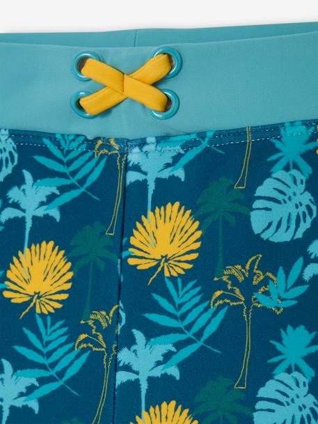 Maillot de bain garçon imprimé tropical vert sapin - vertbaudet enfant 