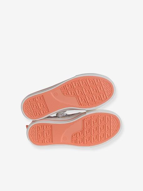 Stoffen decoratieve sneakers voor meisjes groen, bedrukt+rouge+roze, bedrukt - vertbaudet enfant 