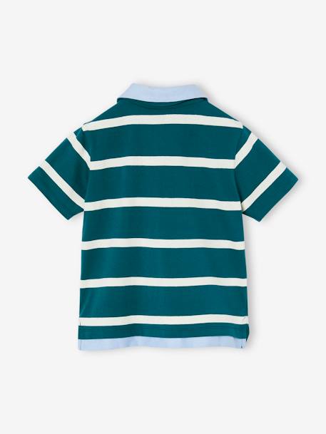 Jongenspolo 2-in-1 effect dennen - vertbaudet enfant 