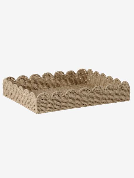 Panier de rangement pour table à langer en corde de papier FESTON beige - vertbaudet enfant 