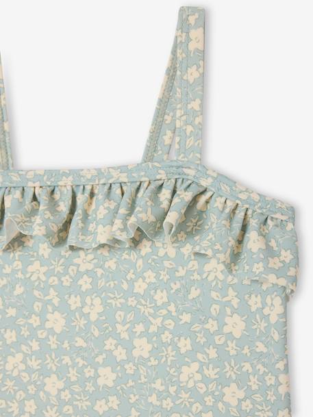 Badpak voor babymeisjes saliegroen - vertbaudet enfant 