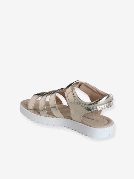Kindersandalen met meerdere bandjes goud - vertbaudet enfant 