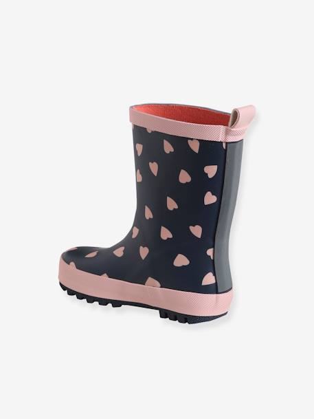Bottes de pluie enfant collection maternelle bleu imprimé - vertbaudet enfant 