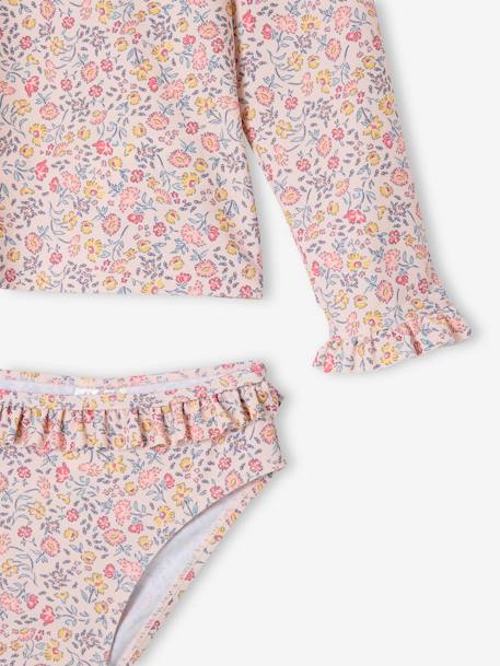 Maillot de bain fille 2 pièces rose pâle - vertbaudet enfant 